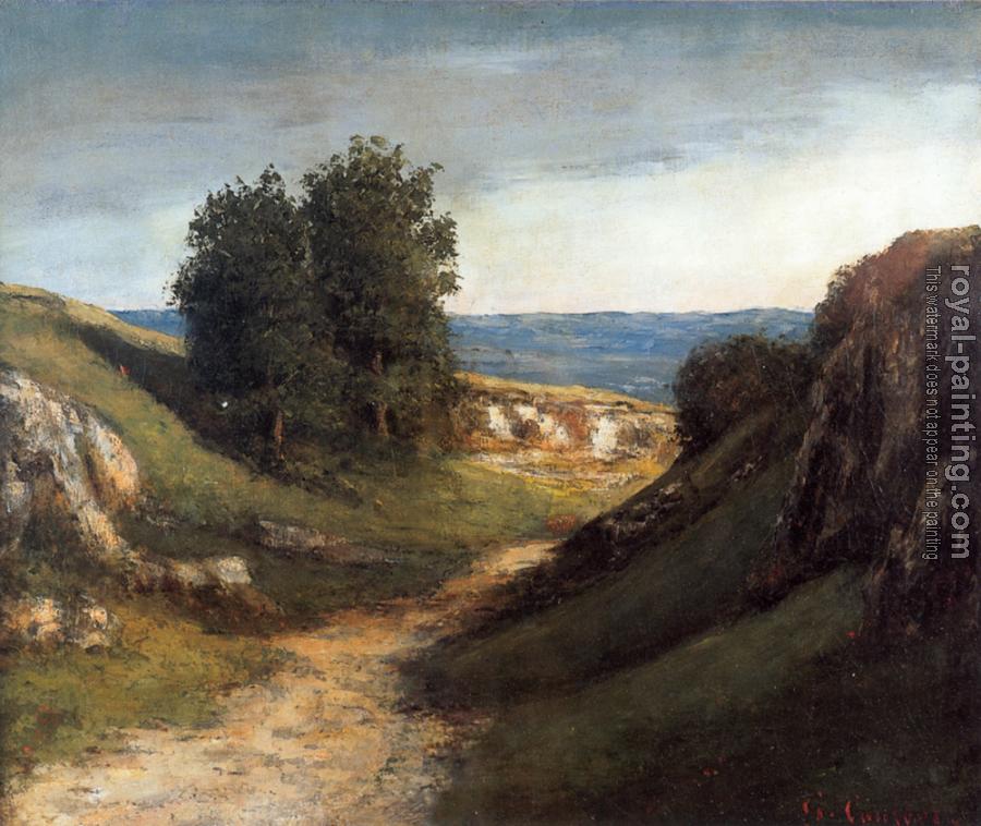 Gustave Courbet : Paysage Guyere